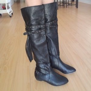 Black Over the Knee boots Matisse Footwear